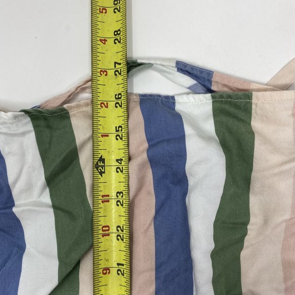 Marine Layer Layla Wrap Skirt in Multi Stripe Large - Picture 8 of 9